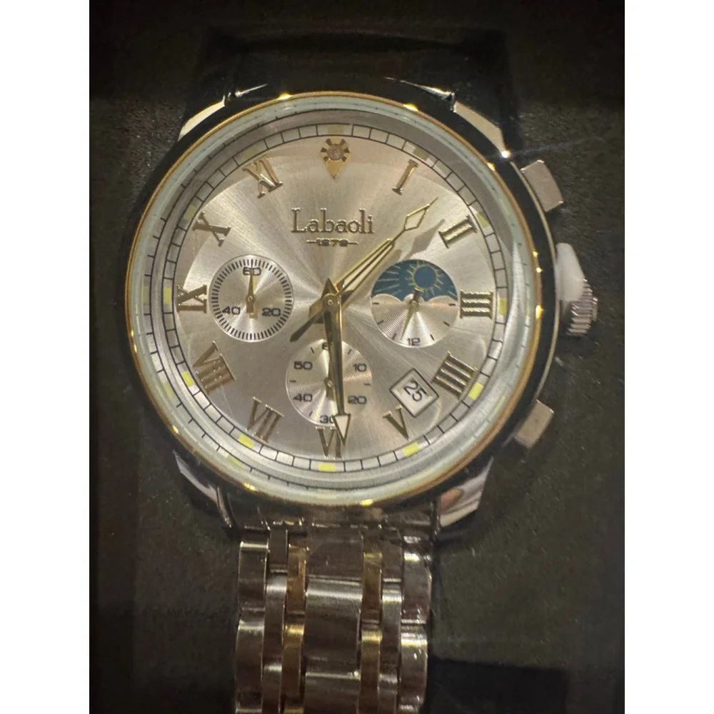 Men's Labaoli Silver & Gold Tone Watch, One Size